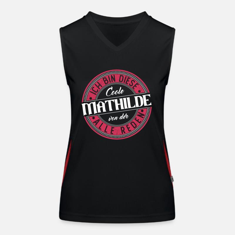 Mathilde Geschenkidee Geschenk Geburtstag Funktionelles Kontrast-Tank Top für Frauen