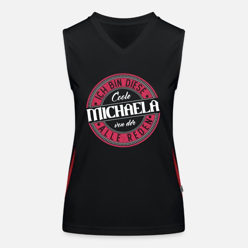 Michaela Geschenkidee Geschenk Geburtstag Funktionelles Kontrast-Tank Top für Frauen