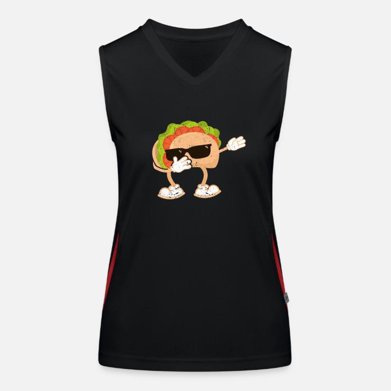 Dab Taco Cinco de Mayo Drôle mexicain Débardeur respirant contrasté Femme