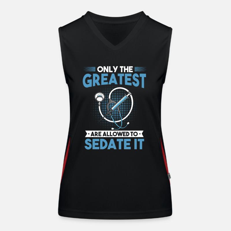 Anesthesia, anaesthetist Women's Functional Contrast Tank Top