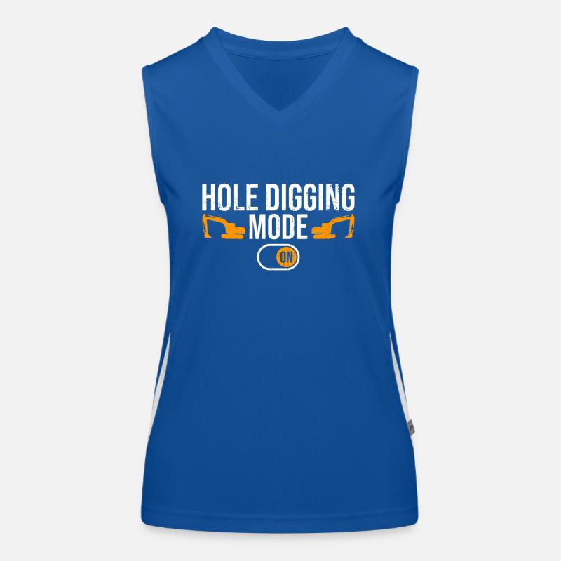 Baggerbagger Baggerfahrern Bagger Débardeur respirant contrasté Femme