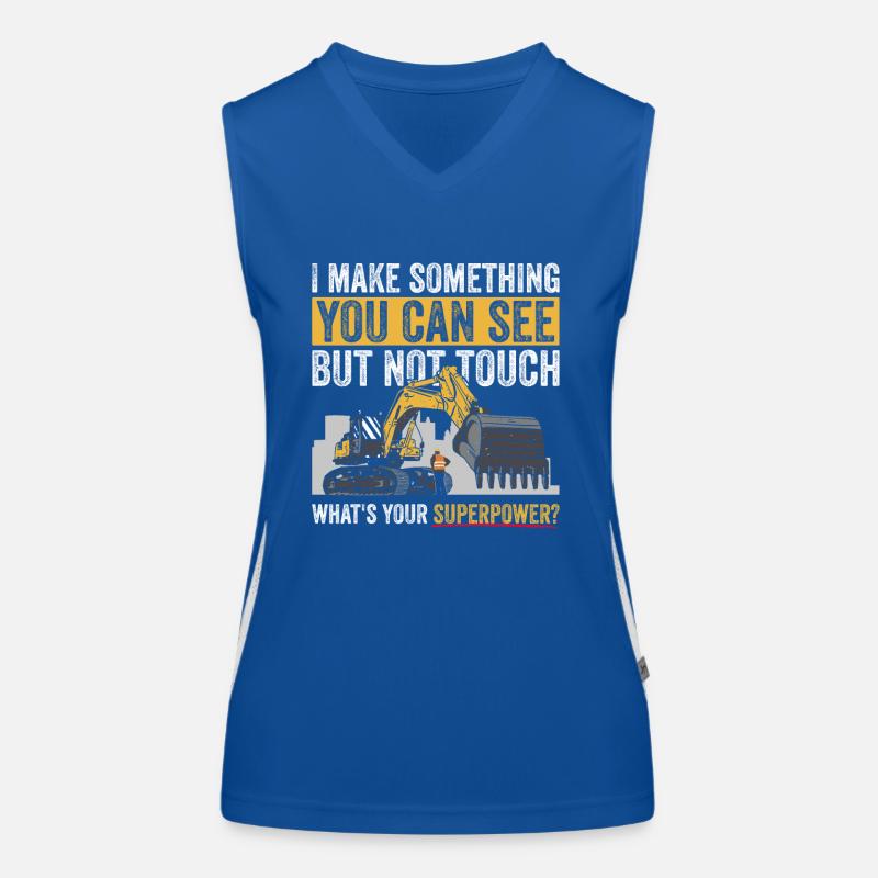 Baggern Baggerfahrer Bagger Débardeur respirant contrasté Femme