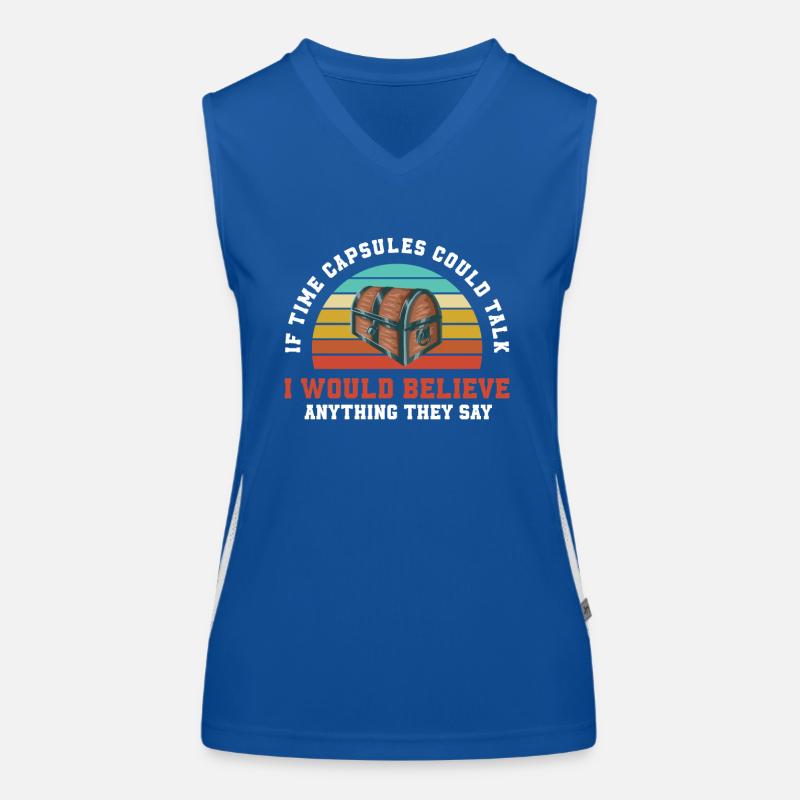 Funny Making Time Capsule Funktionelles Kontrast-Tank Top für Frauen