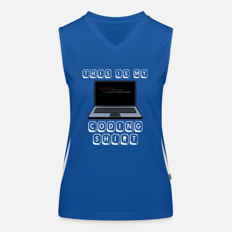 Code de programmeur informatique Geek Cool Developer Pun Débardeur respirant contrasté Femme