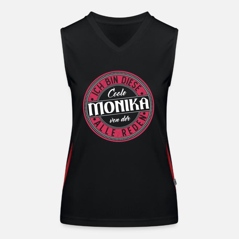 Monika Geschenkidee Geschenk Geburtstag Funktionelles Kontrast-Tank Top für Frauen