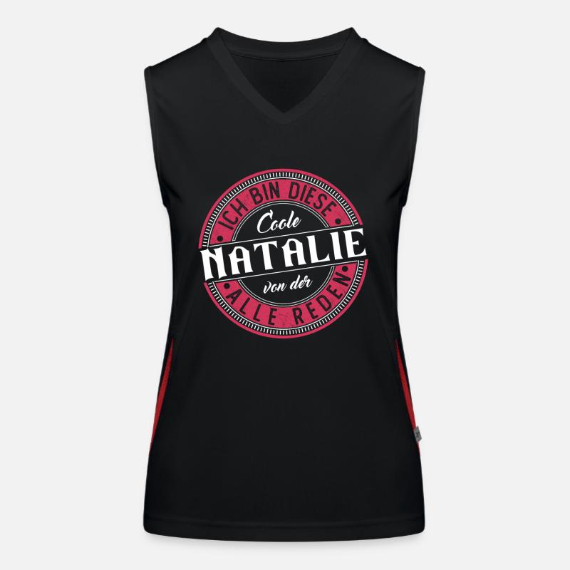 Natalie Geschenkidee Geschenk Geburtstag Funktionelles Kontrast-Tank Top für Frauen