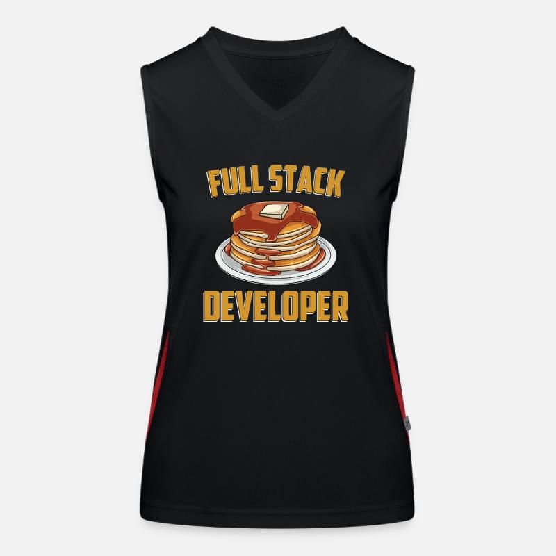 Full Stack Entwickler - Coder Science Programmer Funktionelles Kontrast-Tank Top für Frauen