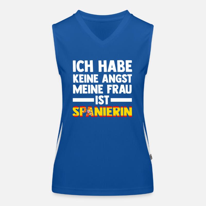 Spanisch Spanier Spanien Funktionelles Kontrast-Tank Top für Frauen