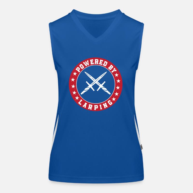Angetrieben Von Larping Funktionelles Kontrast-Tank Top für Frauen