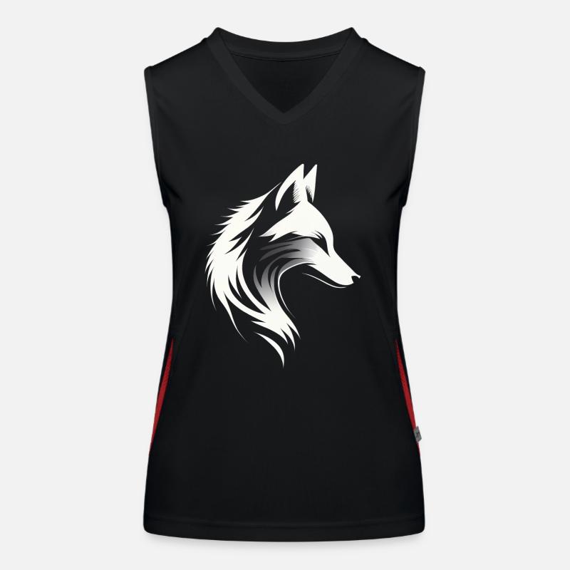 Fox - Fox Head - Fox Silhouette Women's Functional Contrast Tank Top