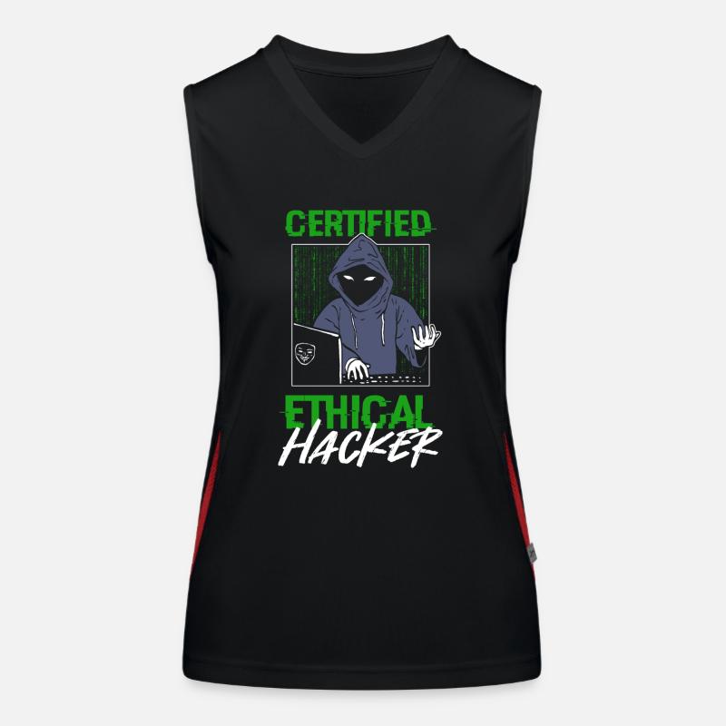 Certified Ethical Hacker Hacking Network Developer Women's Functional Contrast Tank Top