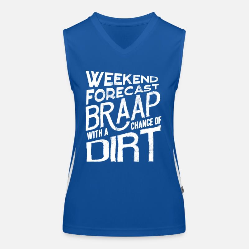 Motocross-Biker Funktionelles Kontrast-Tank Top für Frauen