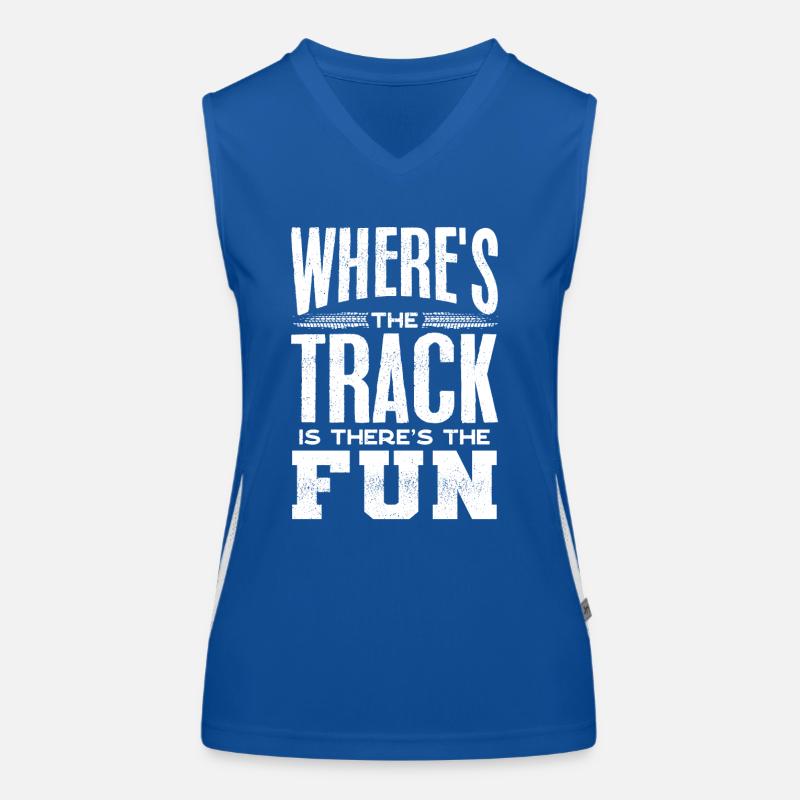 Motocross-Biker Funktionelles Kontrast-Tank Top für Frauen