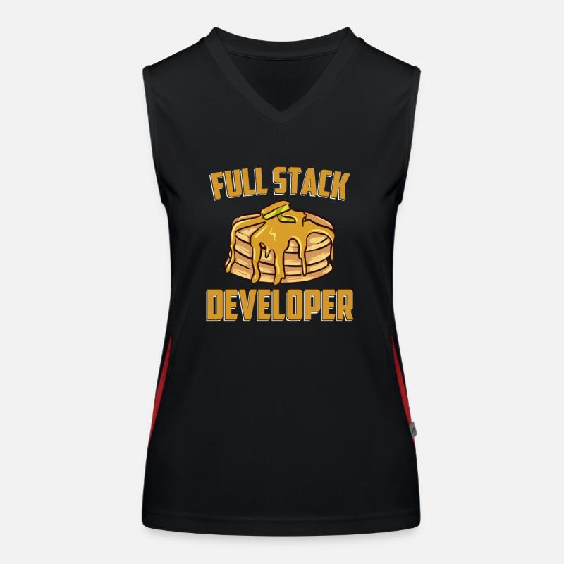 Full Stack Entwickler - Computer Coding Programmierer Funktionelles Kontrast-Tank Top für Frauen