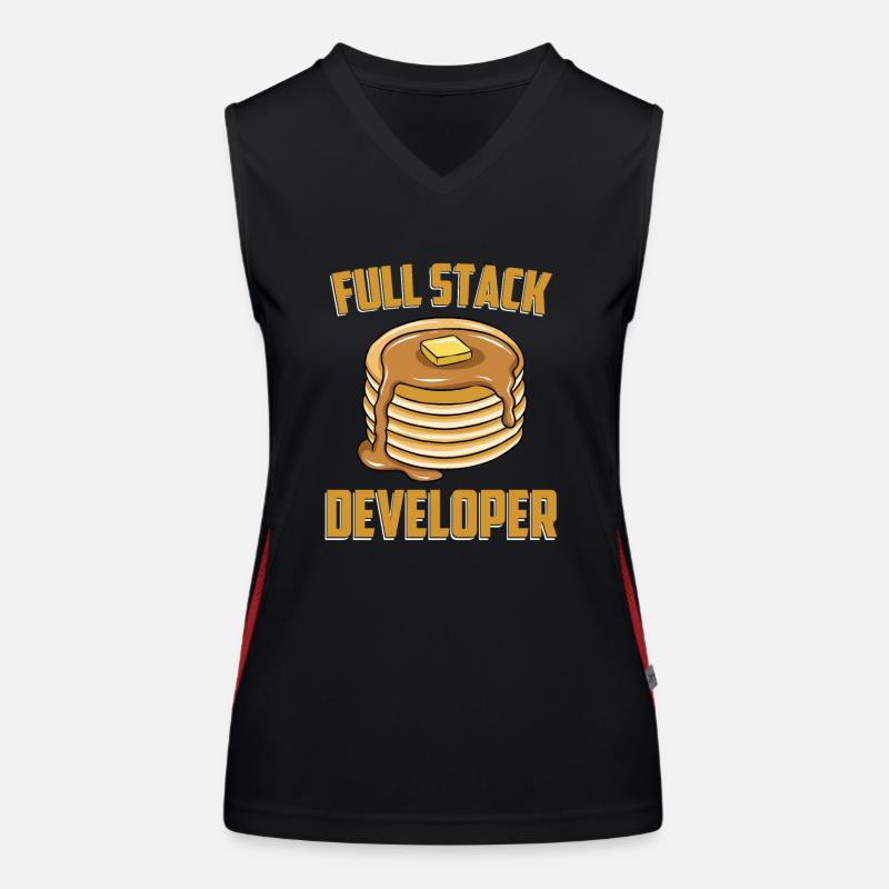 Développeur Full Stack - Programmeur Codeur informatique Débardeur respirant contrasté Femme