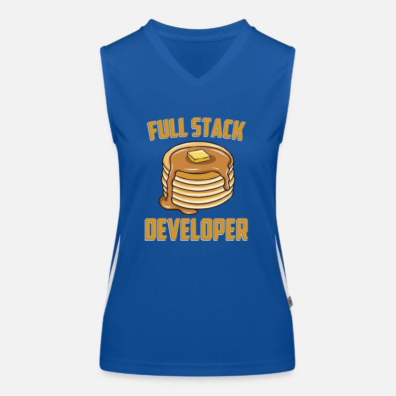Full Stack Entwickler - Computer Coder Programmierer Funktionelles Kontrast-Tank Top für Frauen