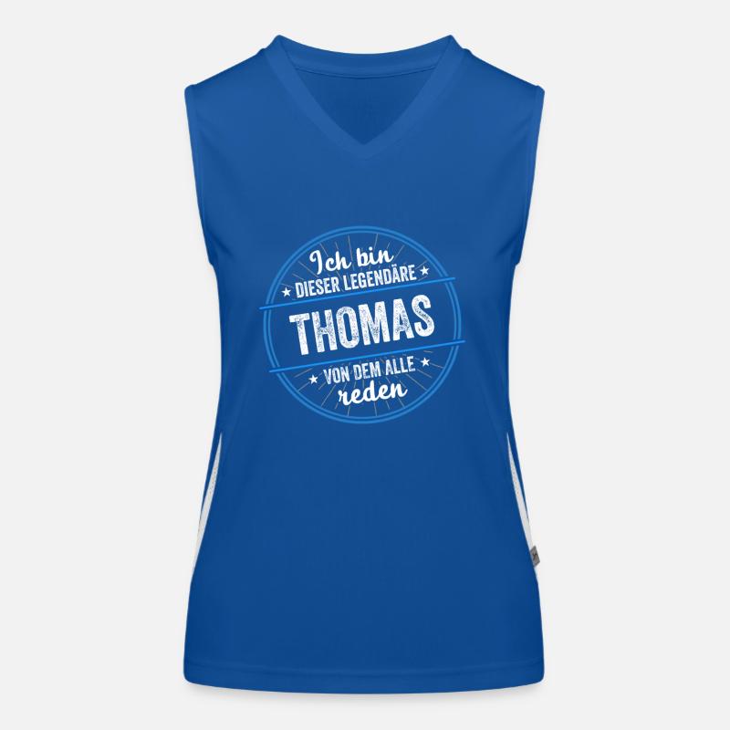 Ich bin dieser legendärer Thomas Name Funktionelles Kontrast-Tank Top für Frauen