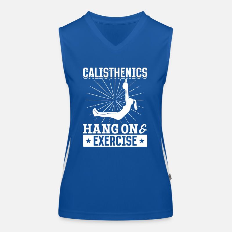 Calisthenics Hang On Exercise Pull-Up Training Women's Functional Contrast Tank Top
