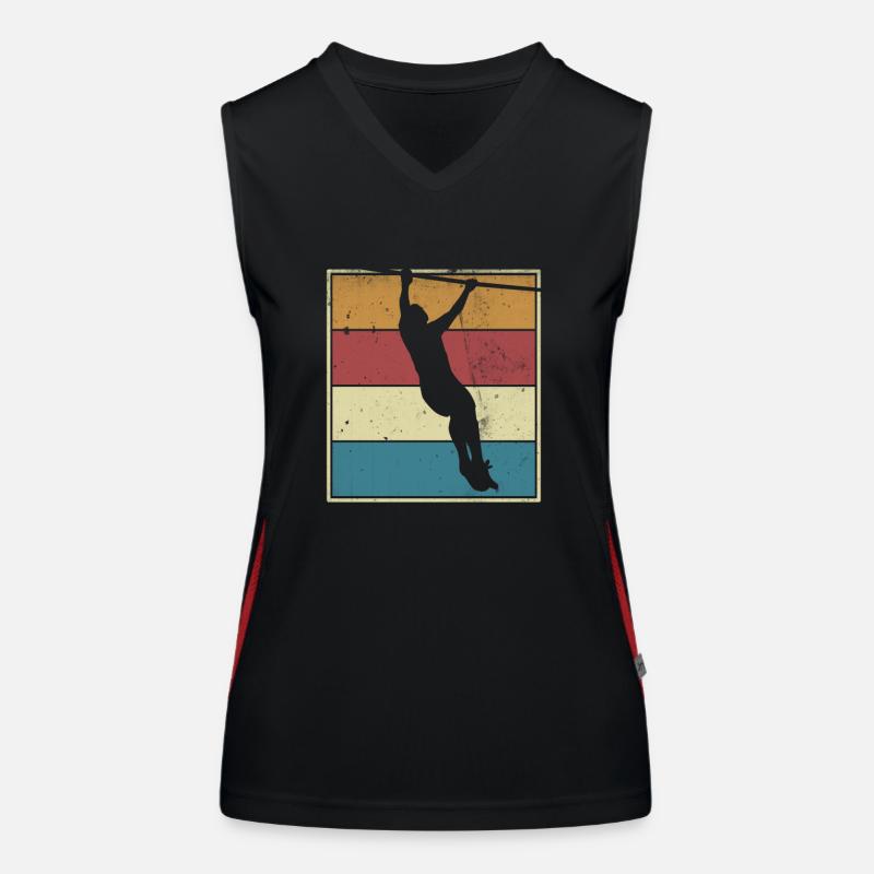 Pull-ups Retro Weight Workout Gift Women's Functional Contrast Tank Top