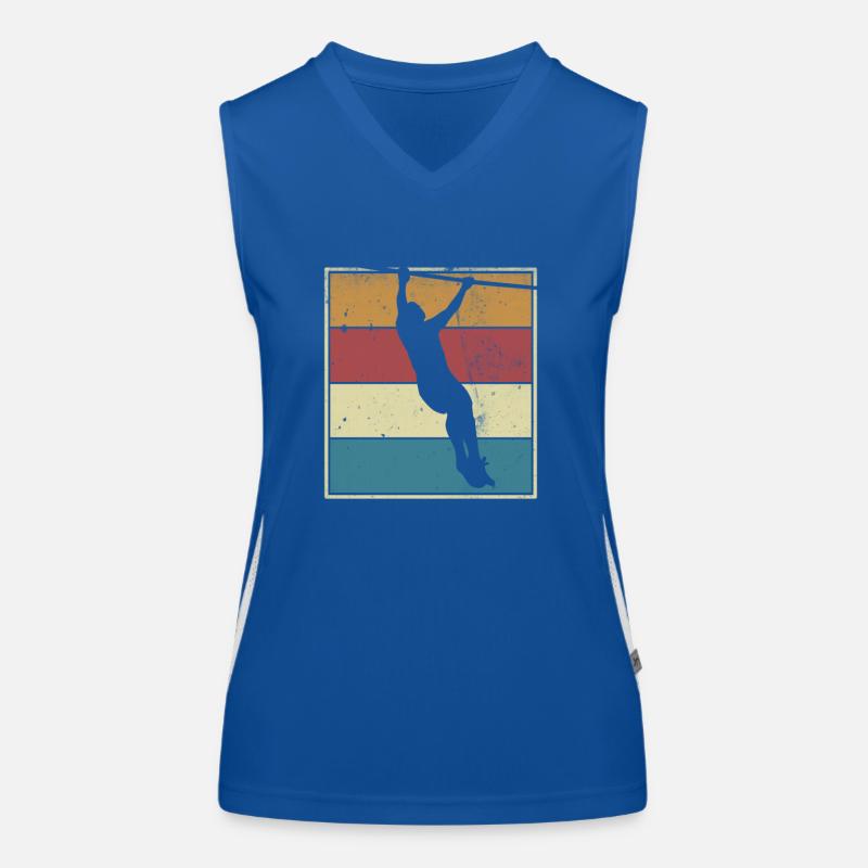 Pull ups Retro Weight Workout Cadeau Débardeur respirant contrasté Femme