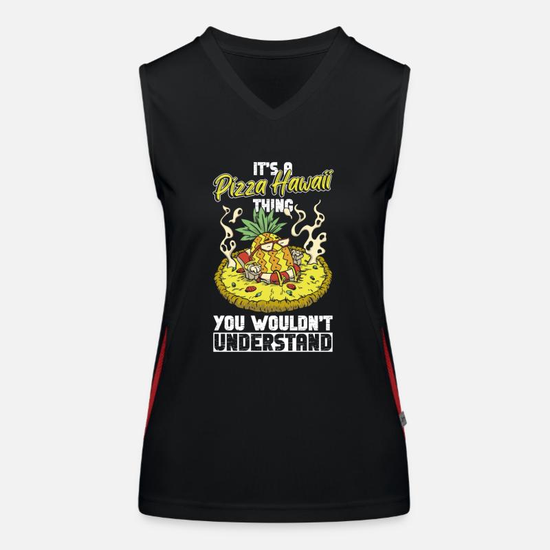 Pizza Hawaii Women's Functional Contrast Tank Top