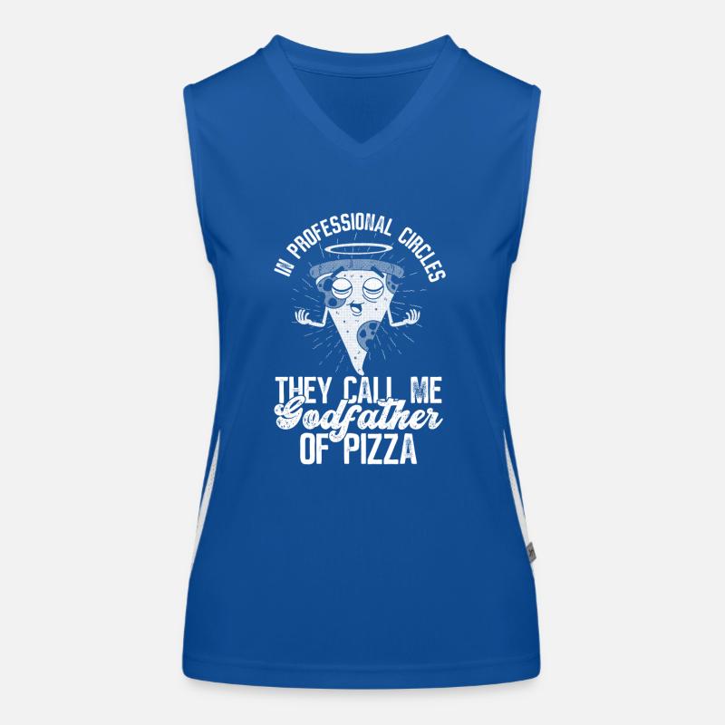 Pizza Pizzaexperte Hobby Pizzabäcker Pizzabacken Débardeur respirant contrasté Femme