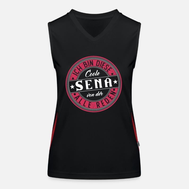 Sena Geschenkidee Geschenk Geburtstag Funktionelles Kontrast-Tank Top für Frauen