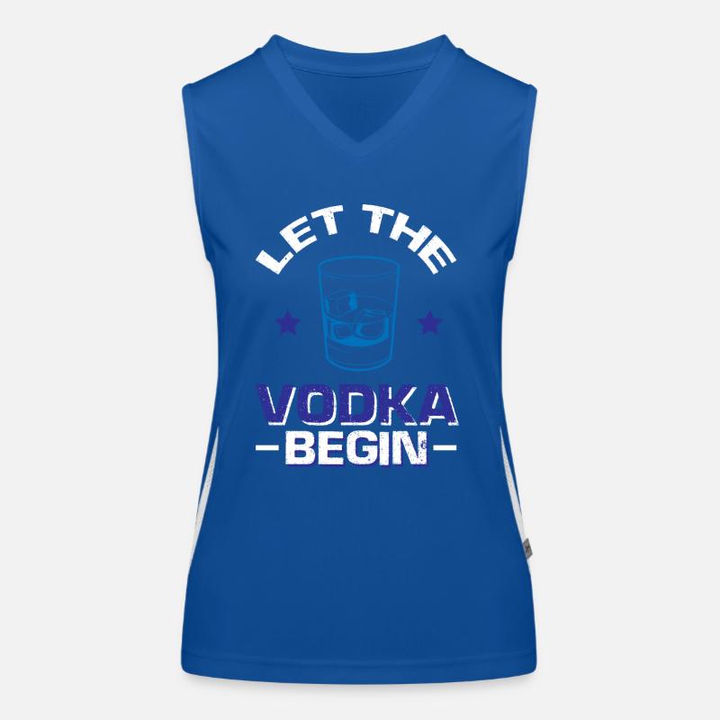 Lass den Wodka beginnen Funktionelles Kontrast-Tank Top für Frauen