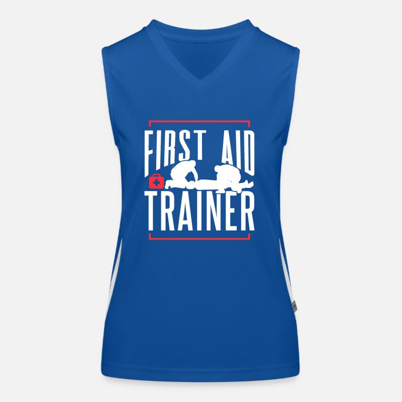 First Aid Instructor Course Emergency Measures Teacher Women's Functional Contrast Tank Top