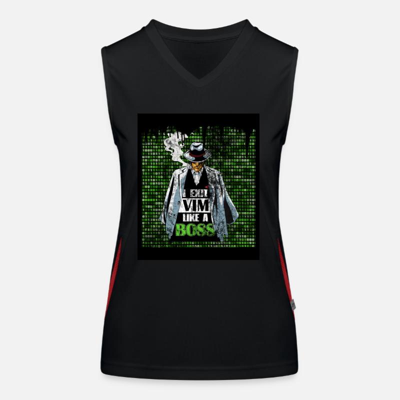 I Exit VIM like a Boss for Linux Linux Lover and Funktionelles Kontrast-Tank Top für Frauen