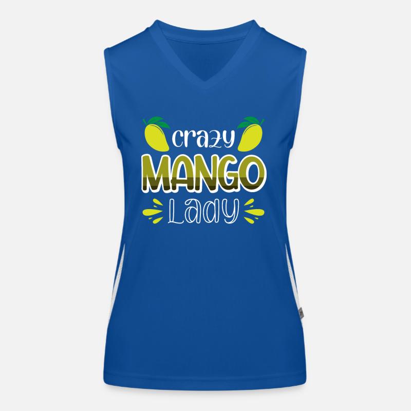 Verrückte Mango Lady Funktionelles Kontrast-Tank Top für Frauen