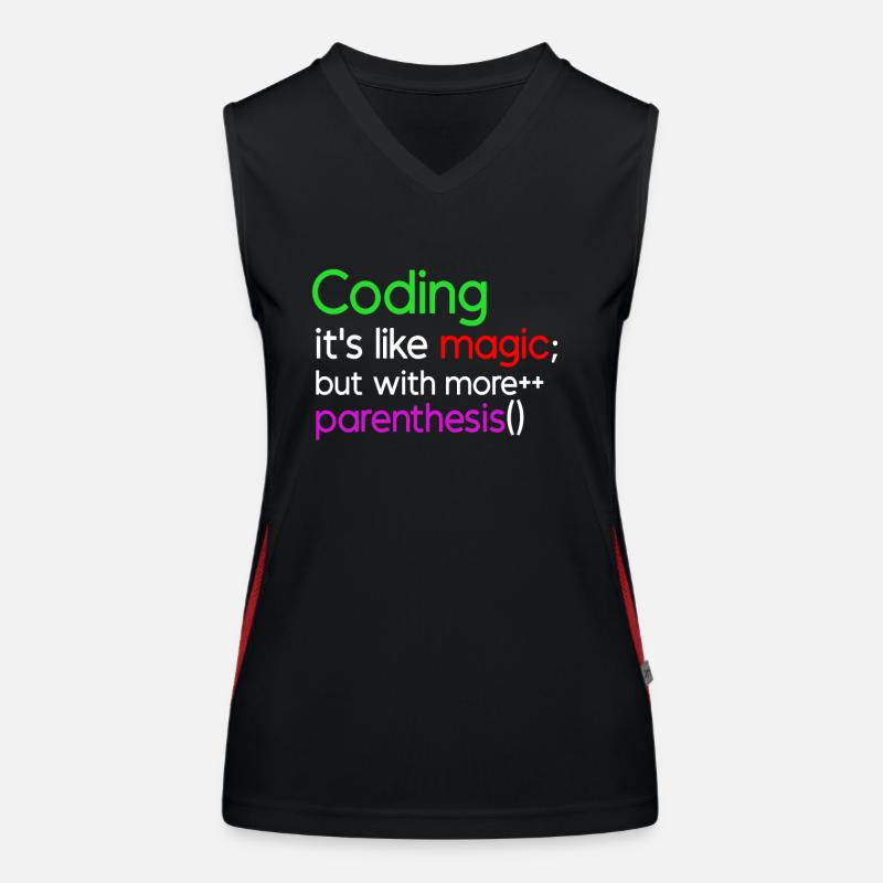 Chemise de programmation amusante Débardeur respirant contrasté Femme