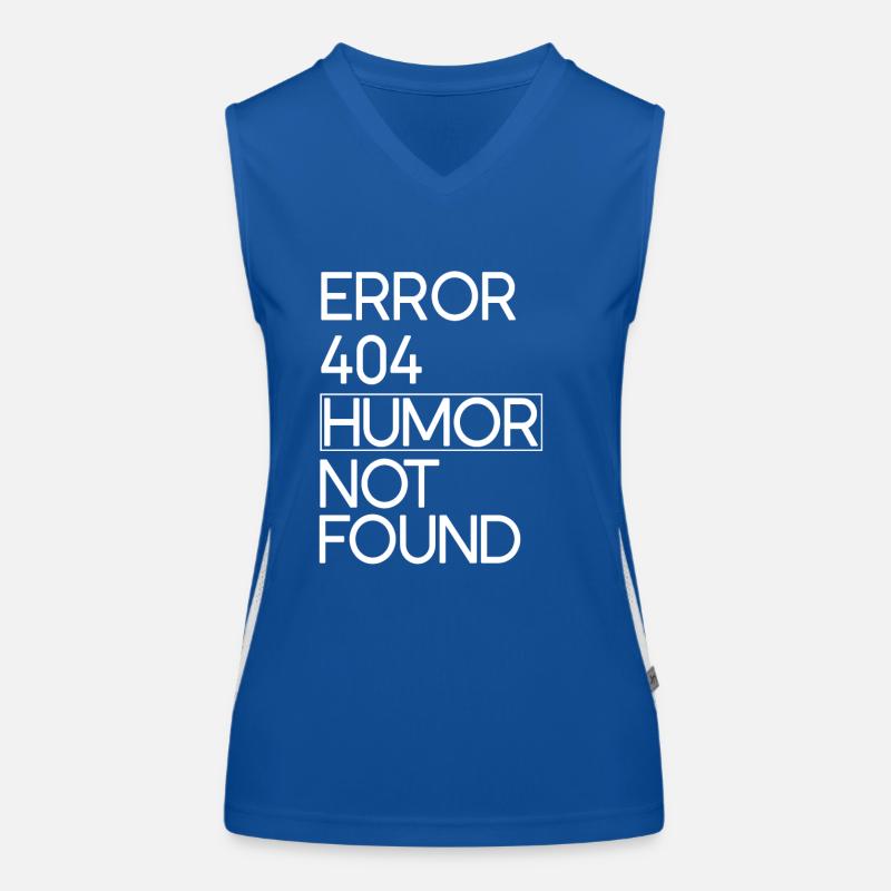 Code Fehler 404 Humor Funktionelles Kontrast-Tank Top für Frauen