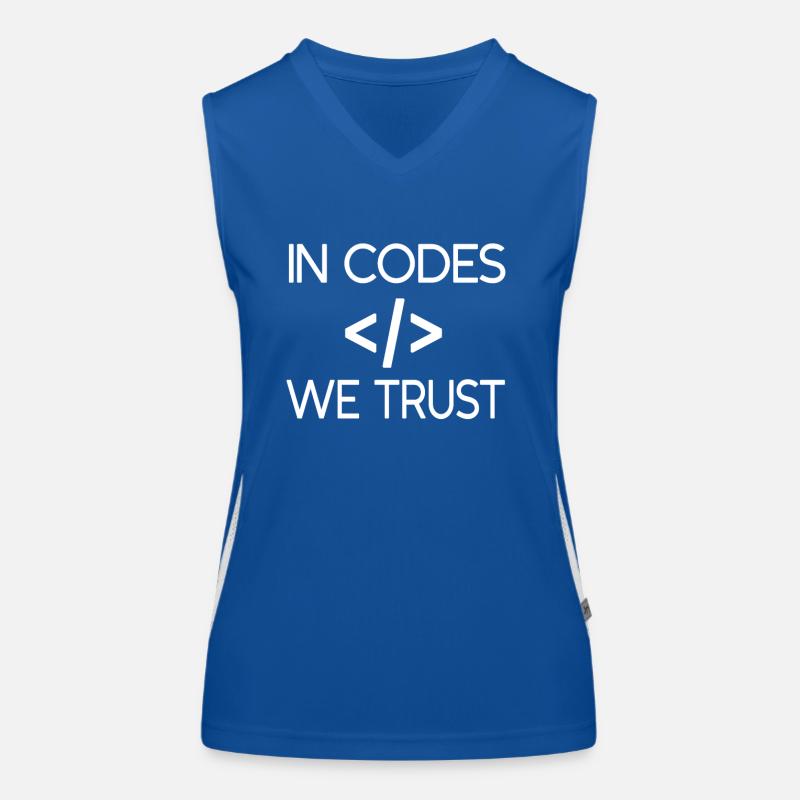 We trust in codes Women's Functional Contrast Tank Top