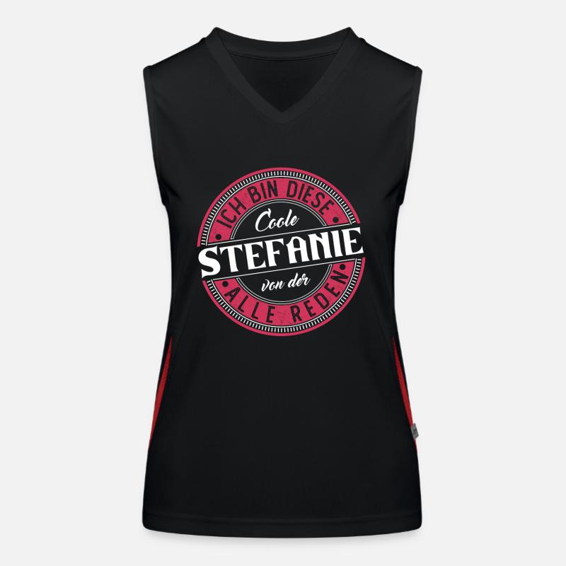 Stefanie Geschenkidee Geschenk Geburtstag Funktionelles Kontrast-Tank Top für Frauen