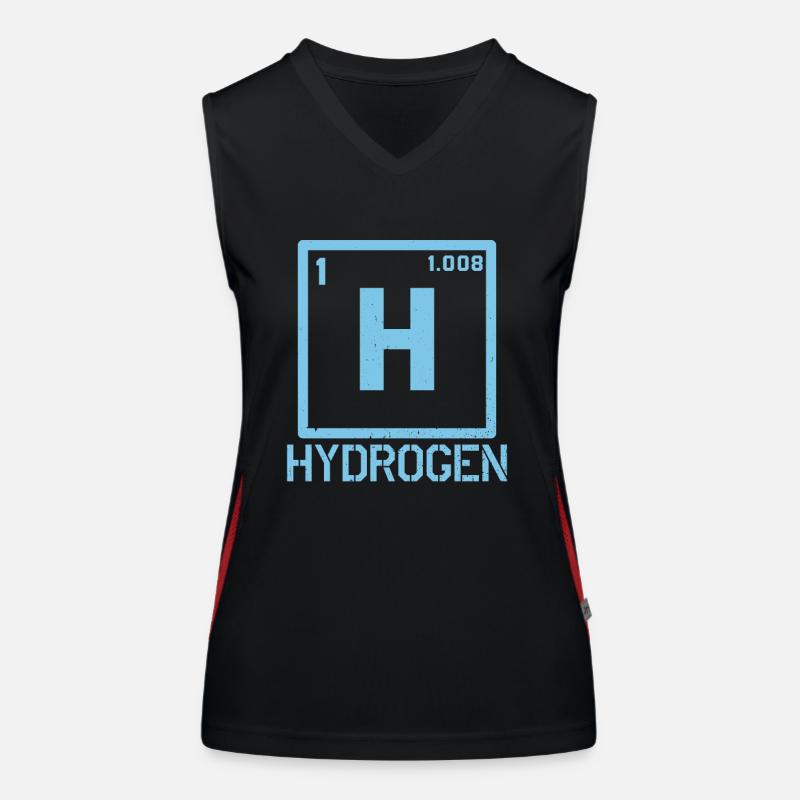 Élément hydrogène Énergie hydrogène Débardeur respirant contrasté Femme