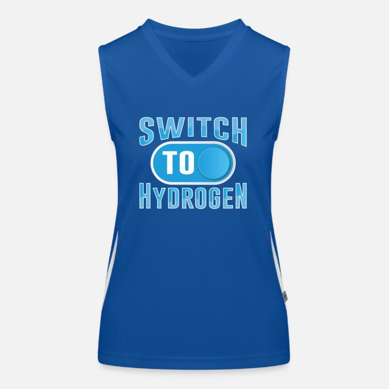 Umstieg Auf Wasserstoff Element Energie Hydrogen Funktionelles Kontrast-Tank Top für Frauen