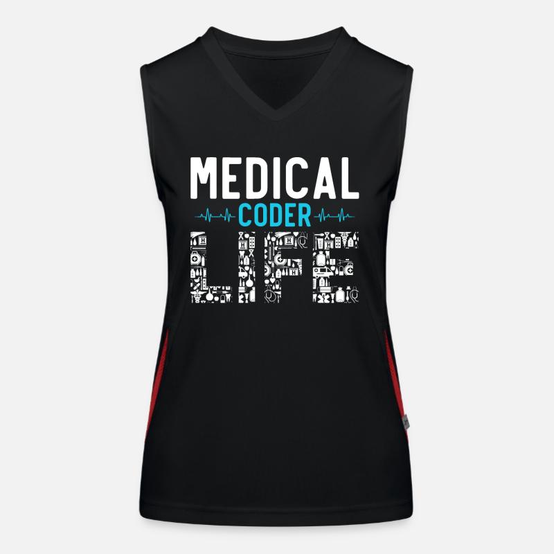 Medical Encoder Medical Programmer Women's Functional Contrast Tank Top