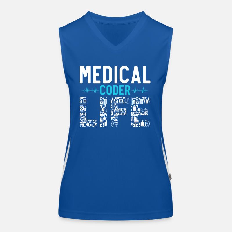 Medical Encoder Medical Programmer Women's Functional Contrast Tank Top