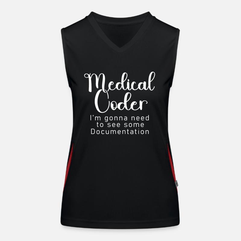 Medical Encoder Medical Programmer Women's Functional Contrast Tank Top
