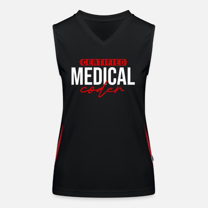 Medical Encoder Medical Programmer Women's Functional Contrast Tank Top