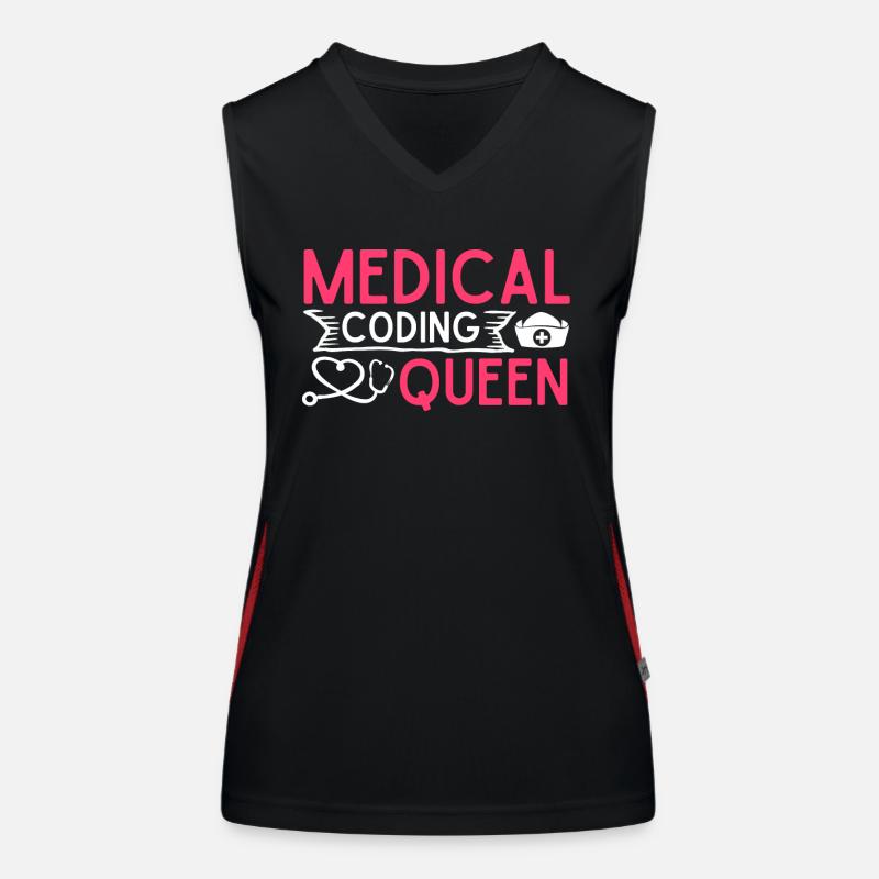 Medical Encoder Medical Programmer Women's Functional Contrast Tank Top