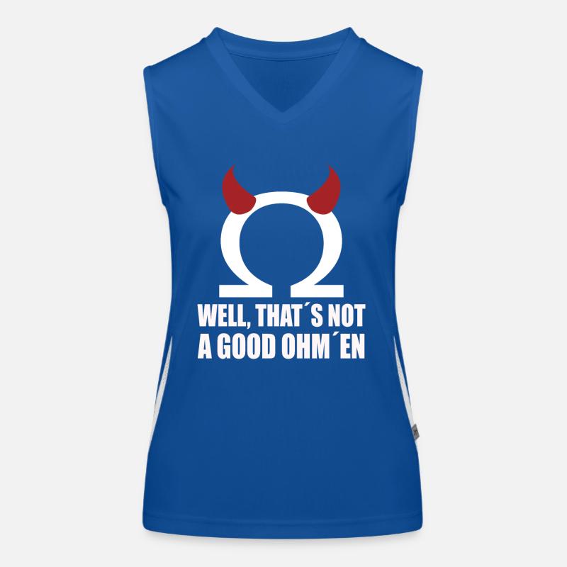 Puns not a good omen Women's Functional Contrast Tank Top