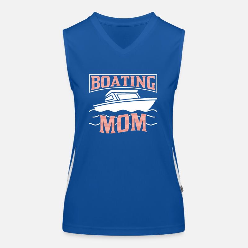 Bootfahrende Mutter Yacht Schiff Bootfahren Boot Funktionelles Kontrast-Tank Top für Frauen