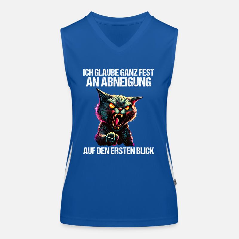 Katze Kätzchen Katzenhalter Katzen Sarkasmus Funktionelles Kontrast-Tank Top für Frauen