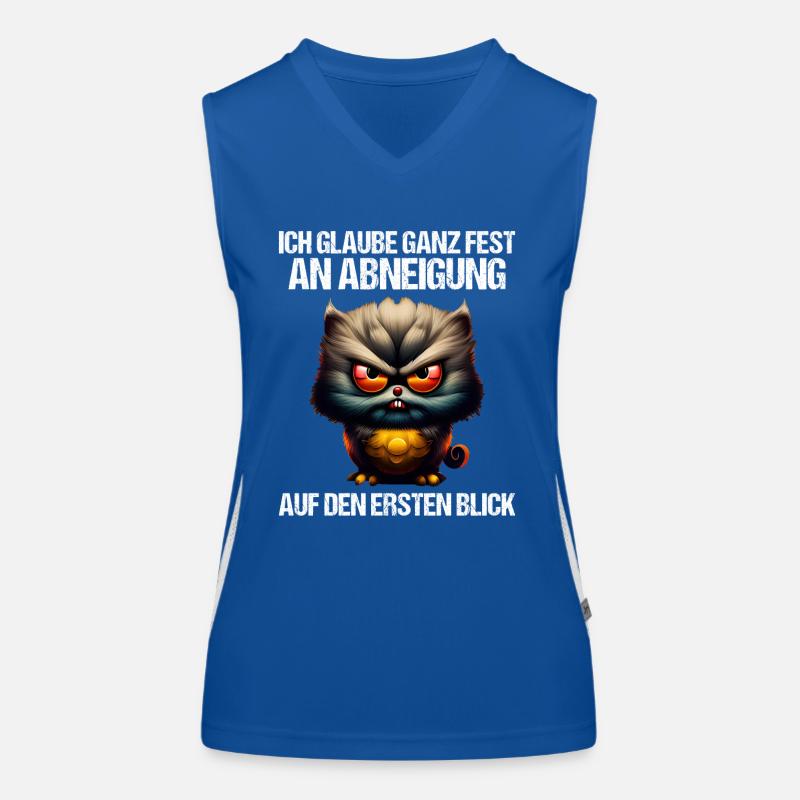 Katze Kätzchen Katzenhalter Katzen Sarkasmus Funktionelles Kontrast-Tank Top für Frauen