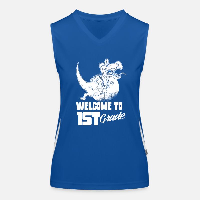 Welcome to the 1st class first class school start Women's Functional Contrast Tank Top