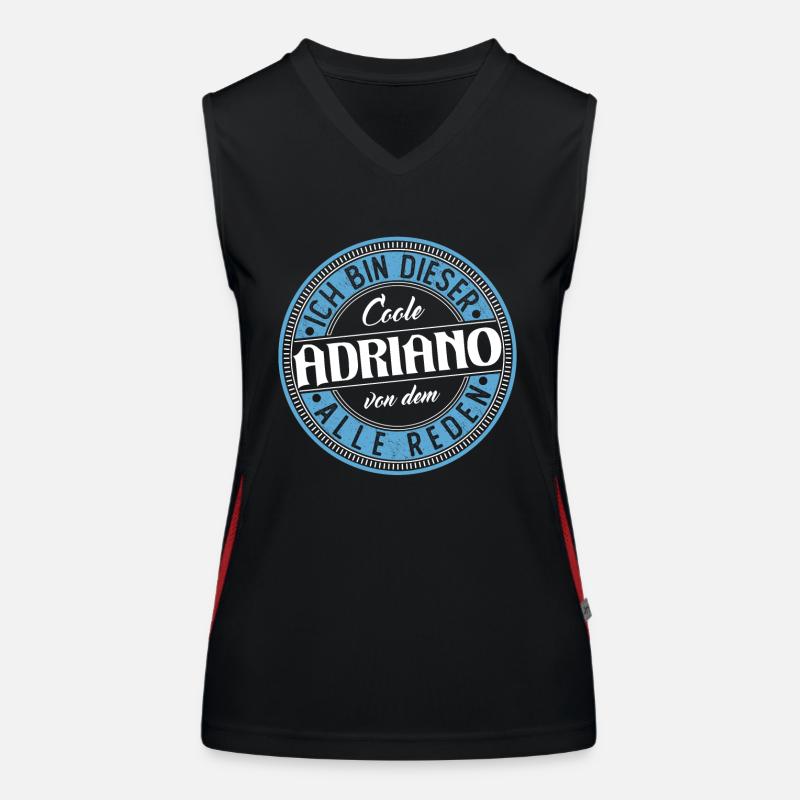 Adriano Geschenkidee Geschenk Geburtstag Funktionelles Kontrast-Tank Top für Frauen