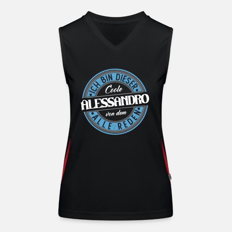 Alessandro Geschenkidee Geschenk Geburtstag Funktionelles Kontrast-Tank Top für Frauen