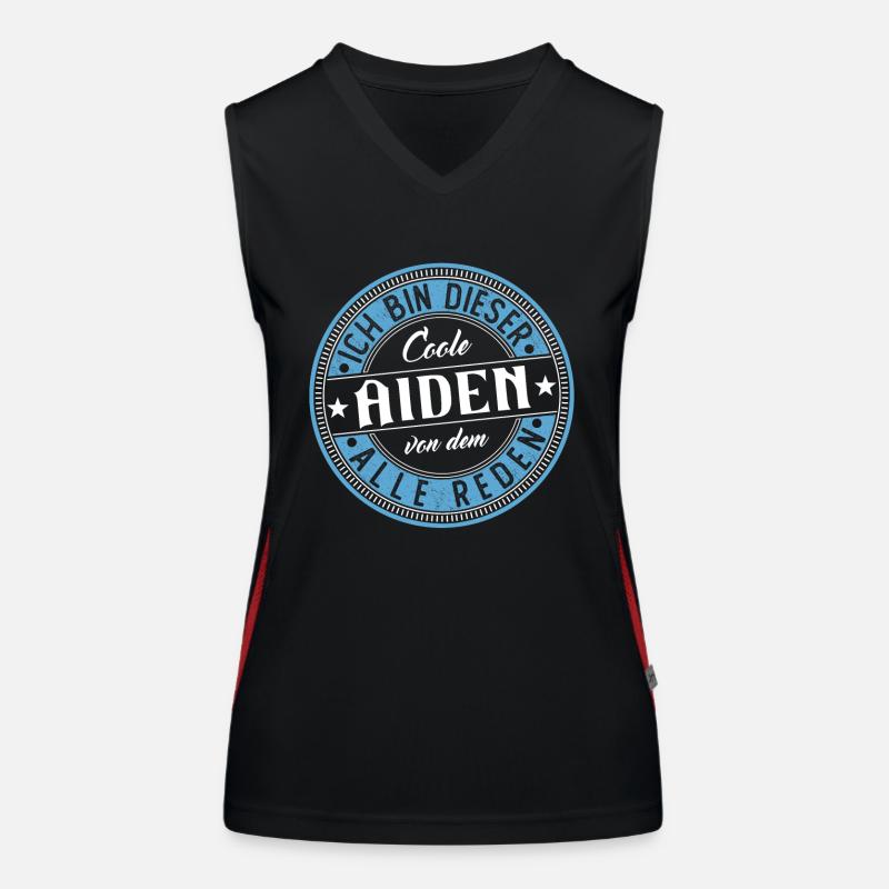 Aiden Geschenkidee Geschenk Geburtstag Funktionelles Kontrast-Tank Top für Frauen